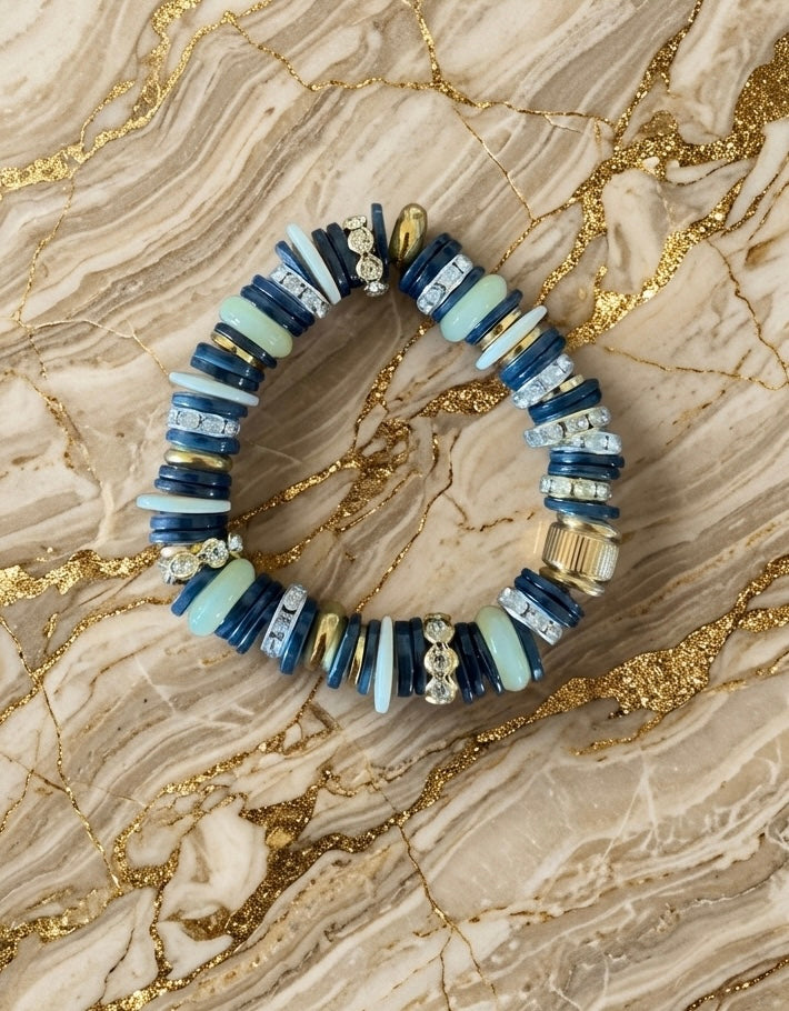 Bracelet Angus marine et Citrus