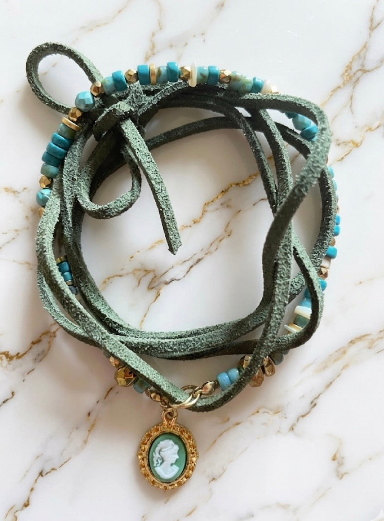 Bracelet cheville cordon